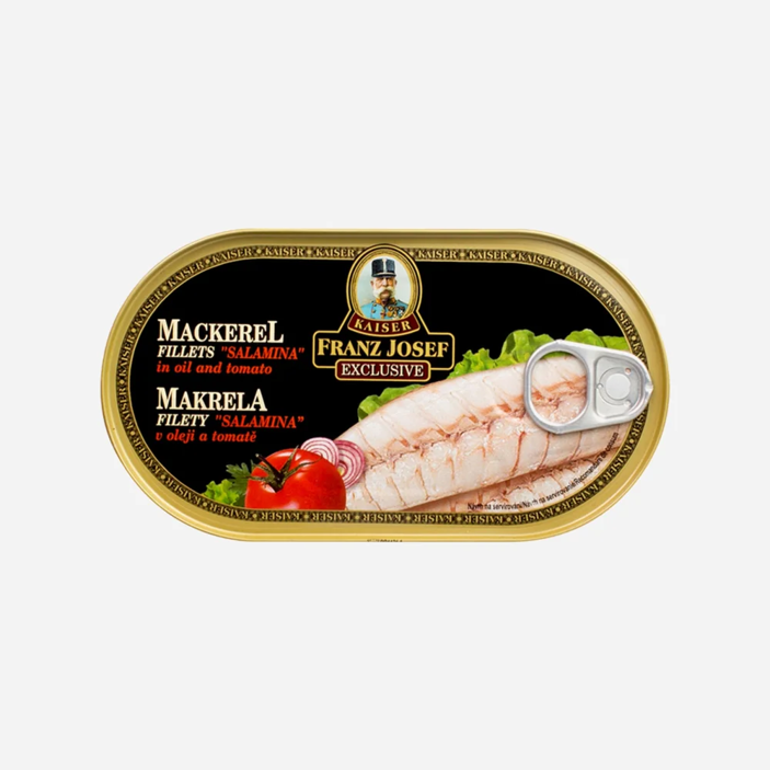 Makrela filety Salamina v oleji a tomatě