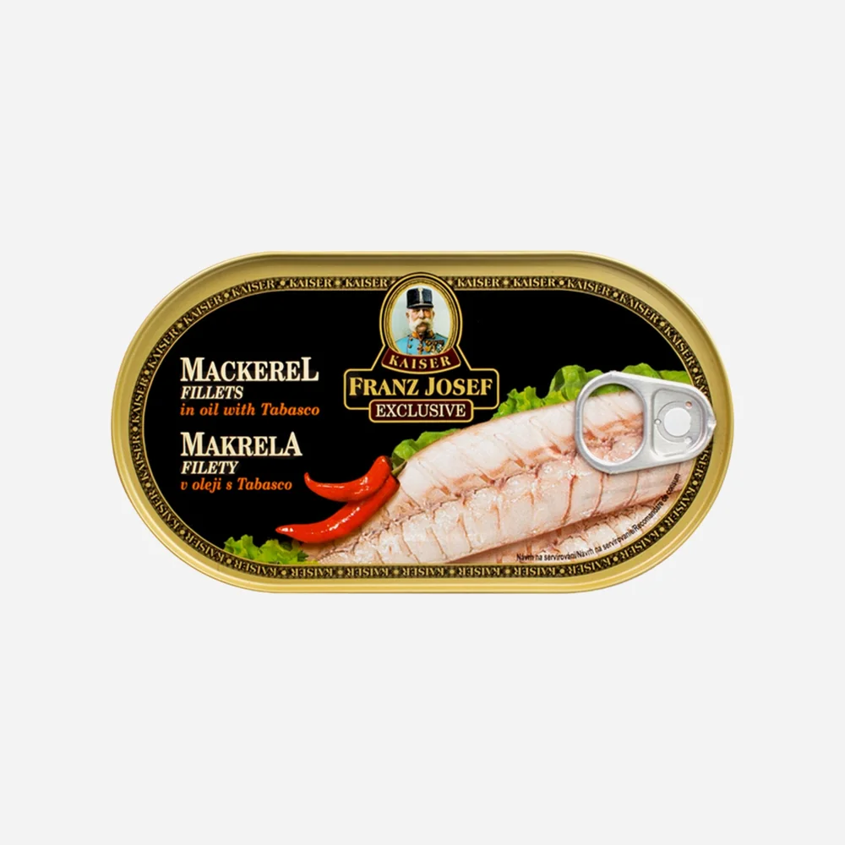 Makrela filety v oleji s tabascem
