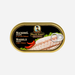 Makrela filety v oleji s tabascom