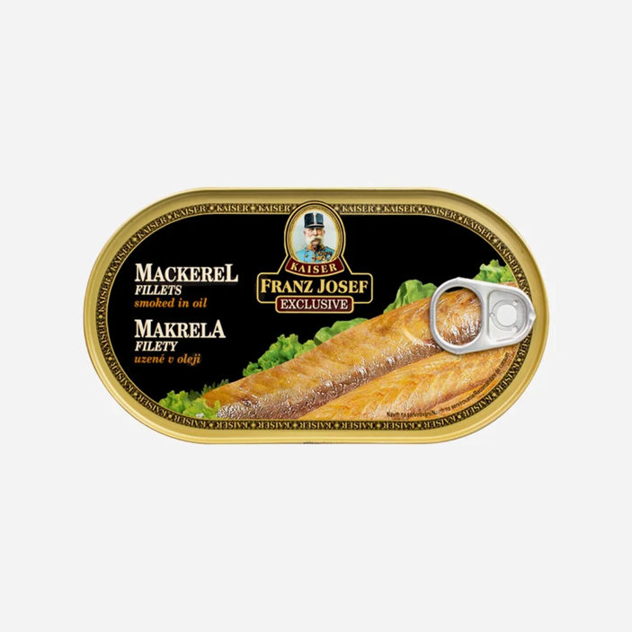 Makrela uzená filety v rostlinném oleji