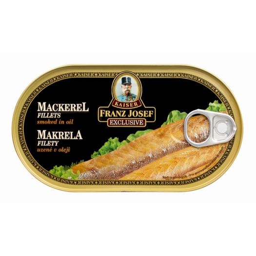 Makrela uzená filety v rostlinném oleji