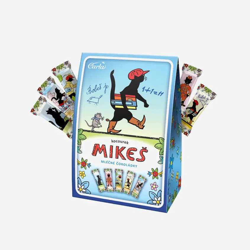 Malé mléčné čokoládky Mikeš