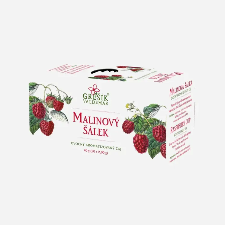 Malinový šálek ovocný čaj 20 sáčků 6 x 40 g