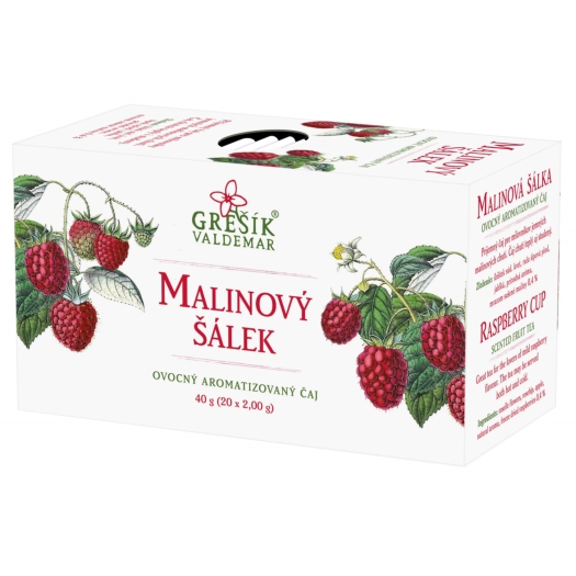 Malinový šálek ovocný čaj 20 sáčků