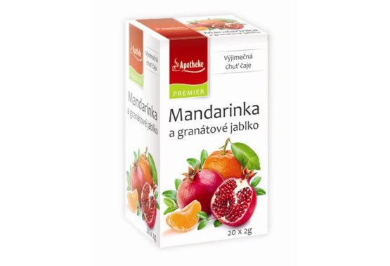 Mandarínka a granátové jablko 20 vrecúšok