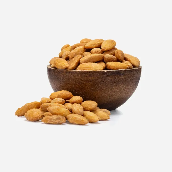 Mandle loupané pražené solené červená paprika