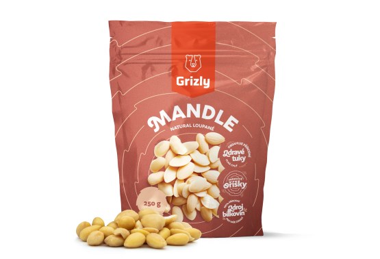 Mandle natural loupané