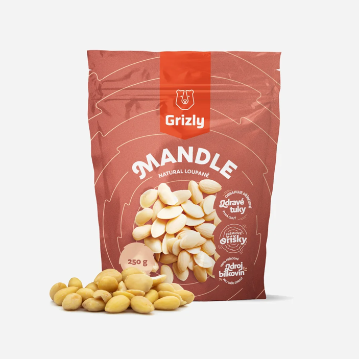 Mandle natural loupané