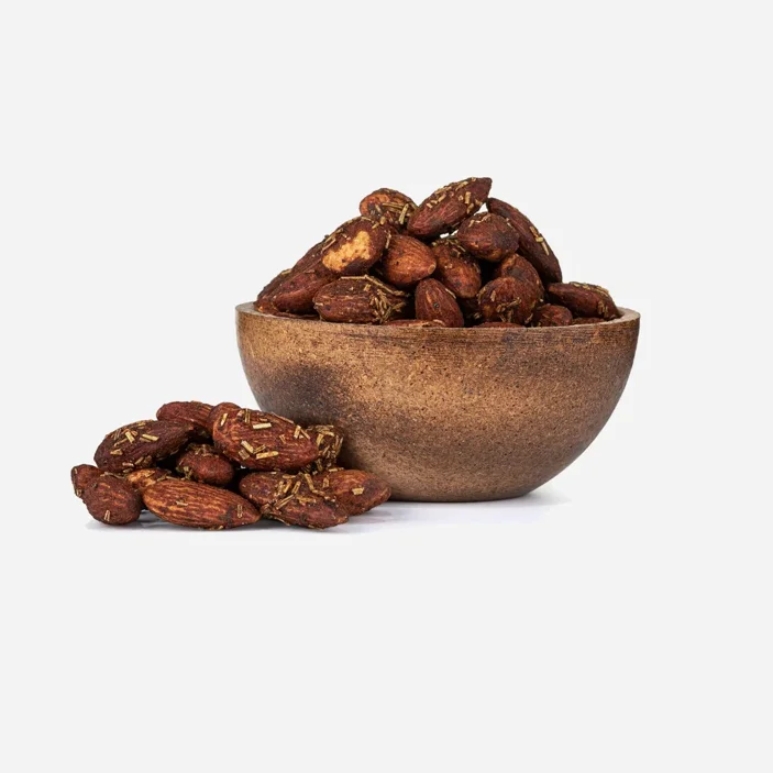 Mandle pražené s česnekem, rozmarýnem a chilli