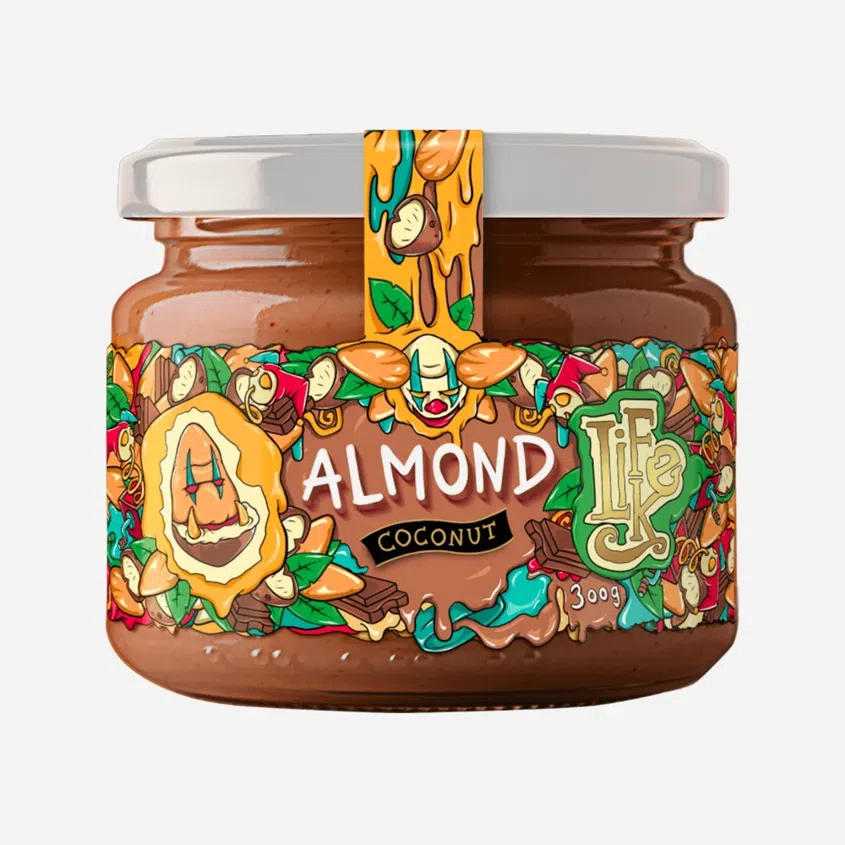 Mandle s kokosem a čokoládou