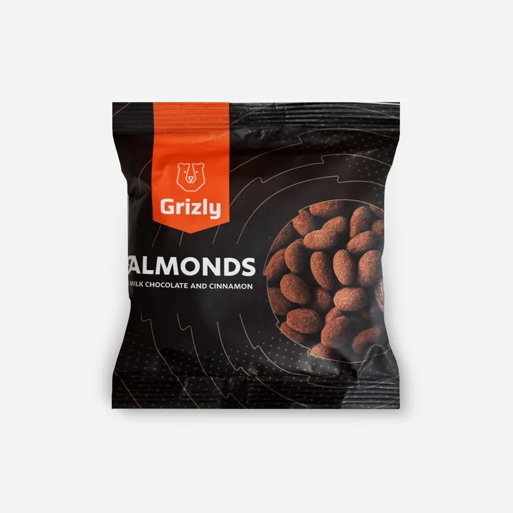 Mandle v mléčné čokoládě obalené skořicí