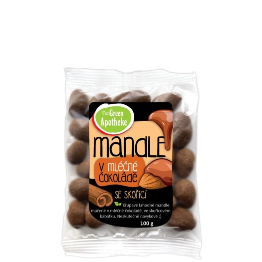 Mandle v mléčné čokoládě se skořicí