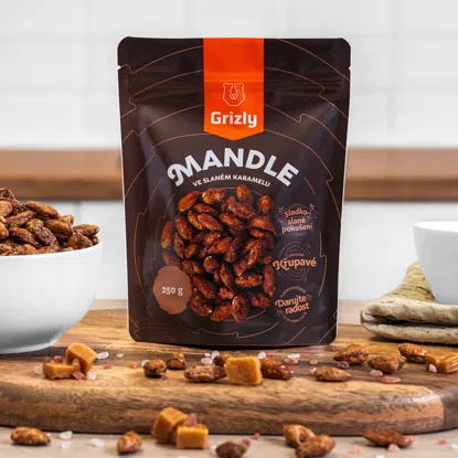 Mandle ve slaném karamelu