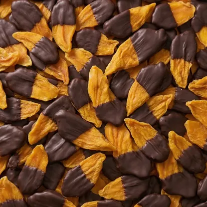 Mango polomáčené v hořké čokoládě