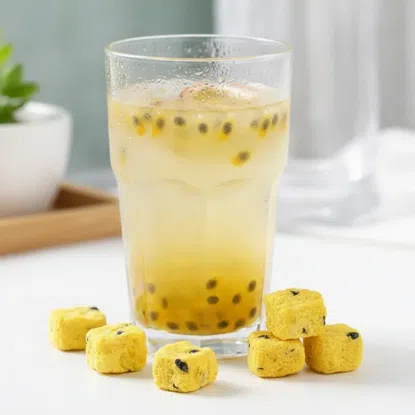 Marakuja lyofilizovaná kostky