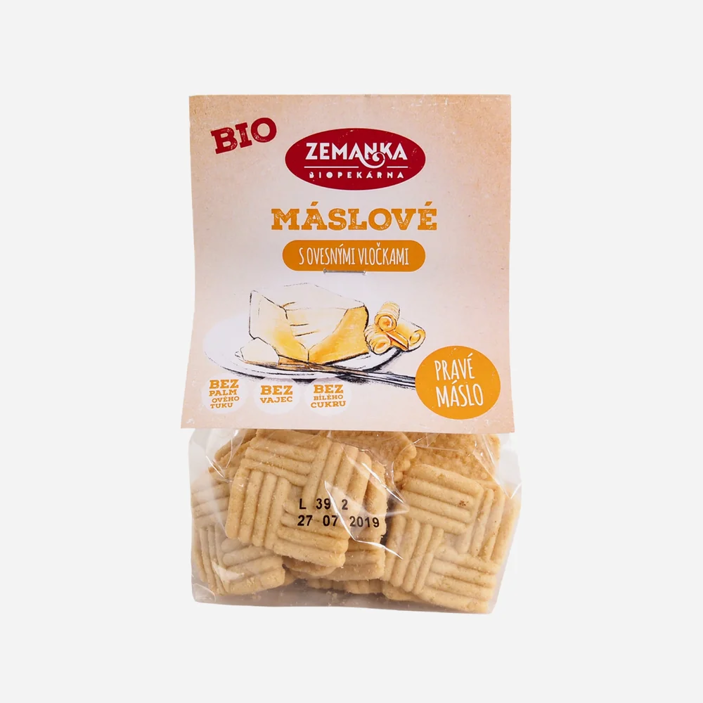Maslové sušienky s ovsenými vločkami BIO
