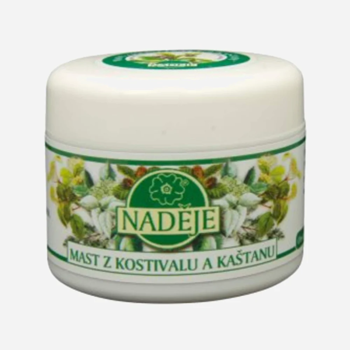 Mast z kostivalu a kaštanu