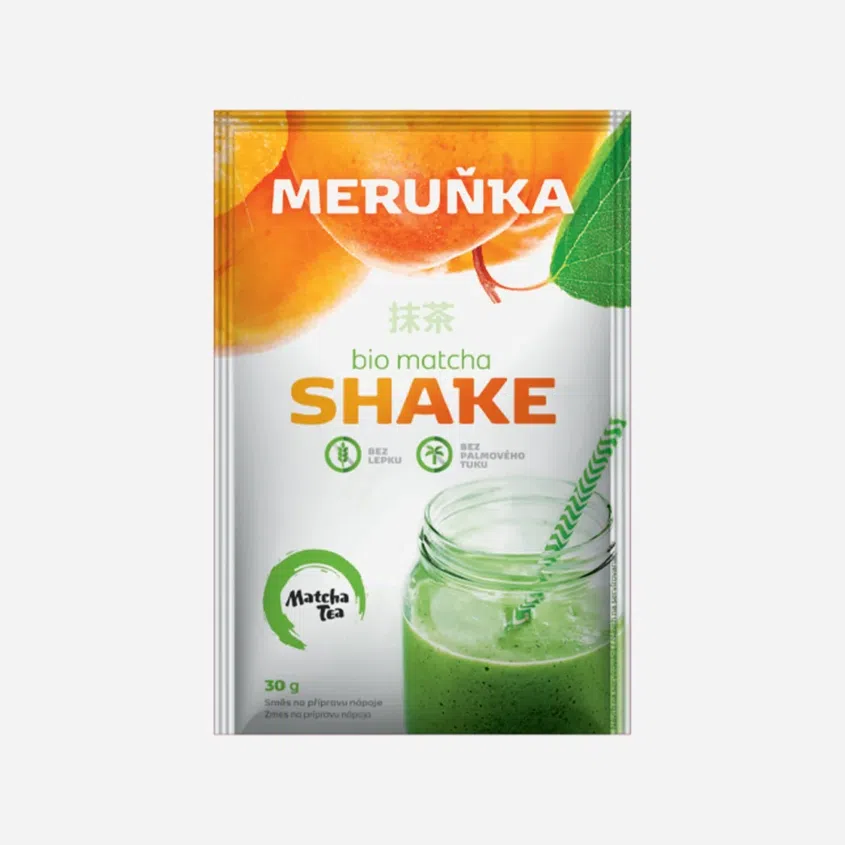 Matcha shake meruňka