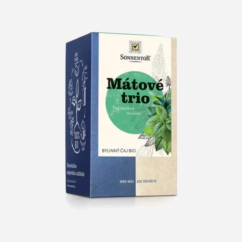 Mátové trio porcovaný BIO 18 sáčků