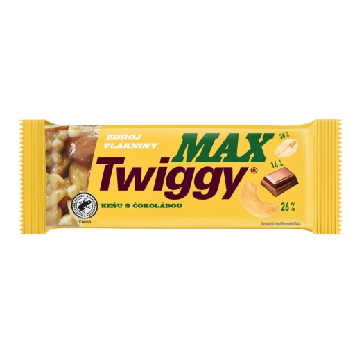 Max s kešu polomáčená v čokoládě