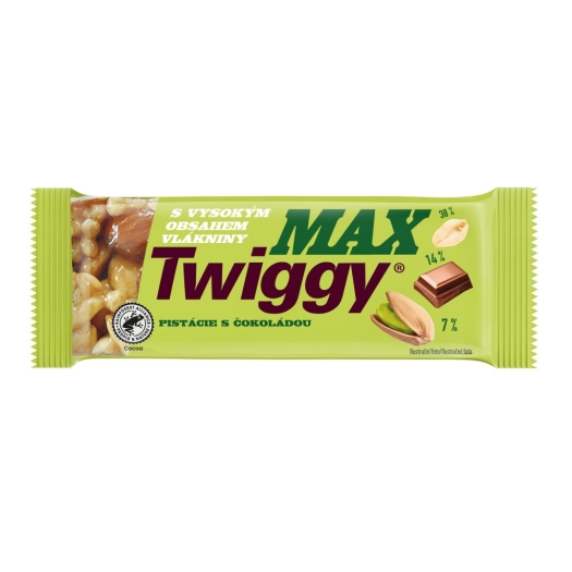 Max s pistáciemi  polomáčená v čokoládě