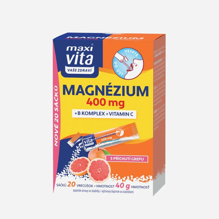 Maxi Vita Magnézium 400 mg + B komplex + vitamin C