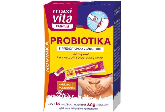 Maxi Vita Probiotika + vitamin C - 16 sáčků