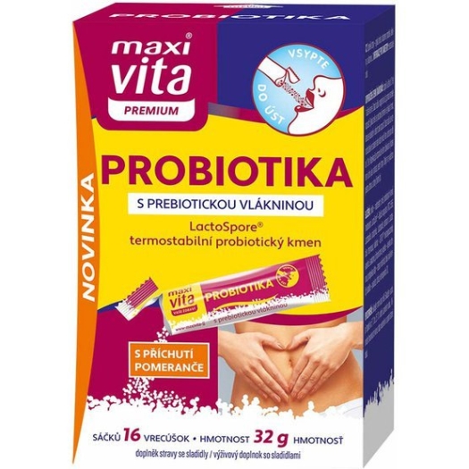 Maxi Vita Probiotika + vitamin C - 16 sáčků