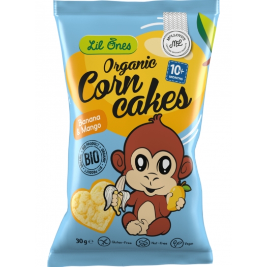 McLloyds Lil Ones kukuřičný snack banán a mango BIO