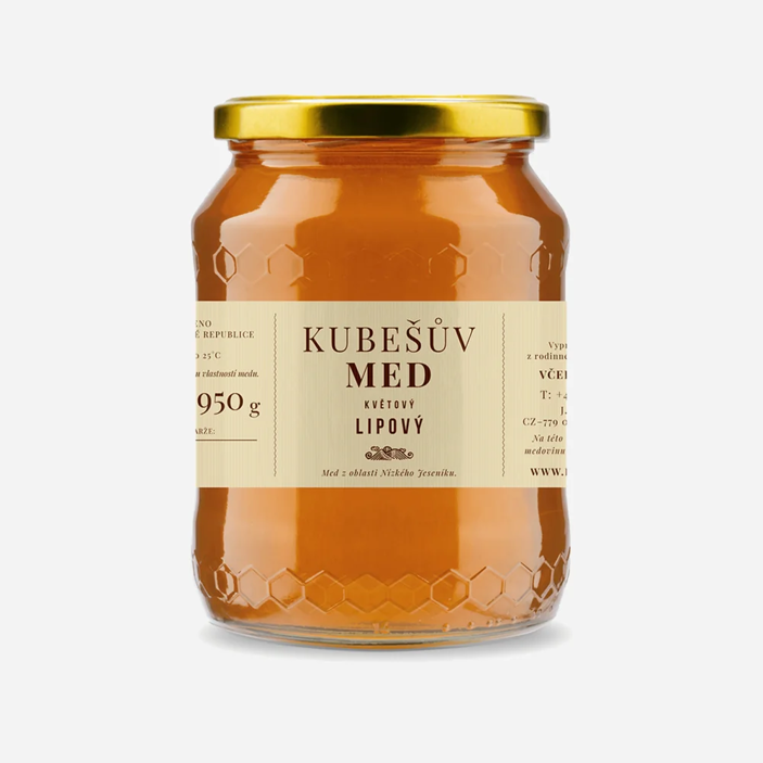 Med květový lesní s lípou