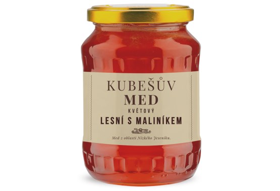 Med kvetový lesný s maliník