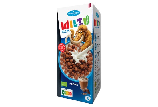 Milzu Cereální kuličky s kakaem BIO