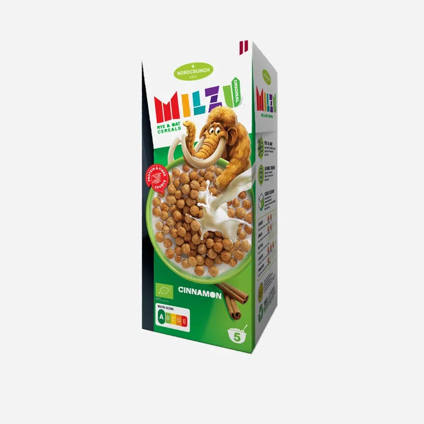 Milzu Cereální kuličky se skořicí BIO