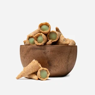 Mini kornoutky pistácie a bílá čokoláda