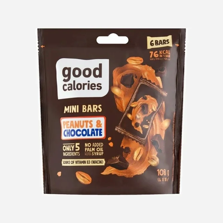 Mini kostky arašídy a čokoláda