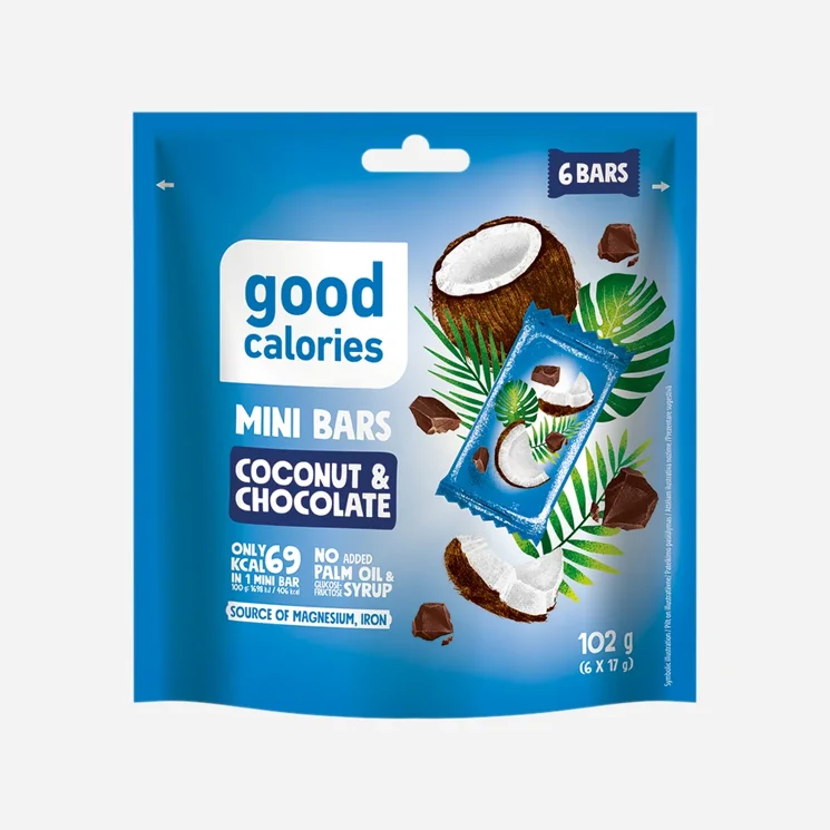 Mini kostky kokos & čokoláda