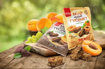 Mini müsli tyčinky s meruňkami bez lepku