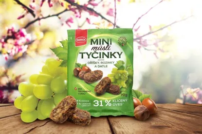 Mini müsli tyčinky s oříšky bez lepku