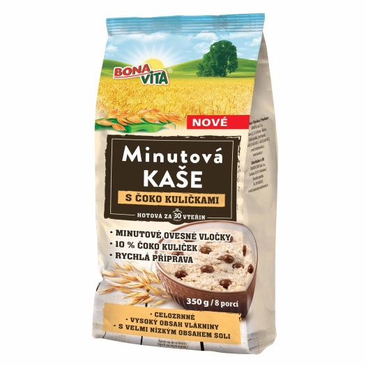 Minutová kaše s čoko kuličkami