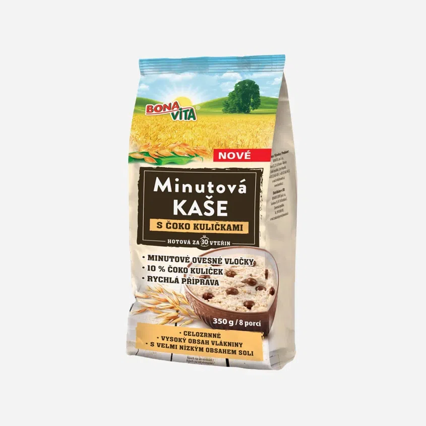 Minutová kaše s čoko kuličkami