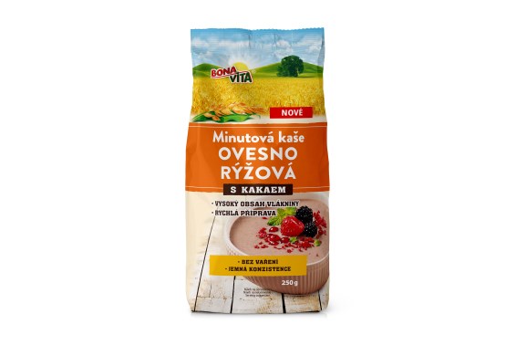 Minutová ovesno-rýžová kaše s kakaem
