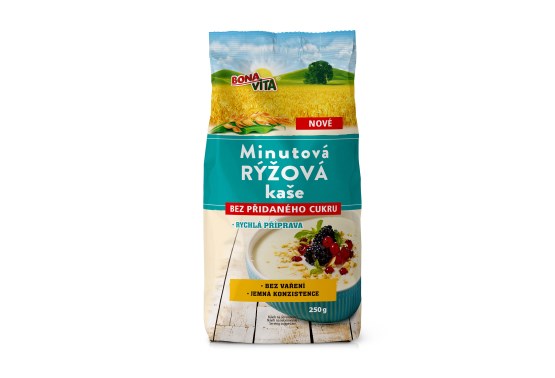 Minutová rýžová kaše bez přidaného cukru
