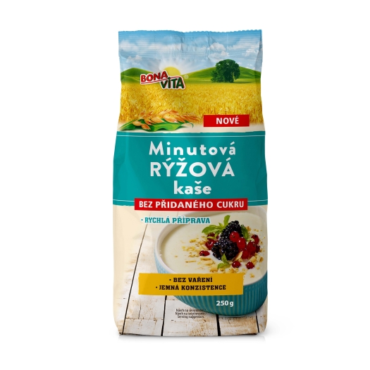 Minutová rýžová kaše bez přidaného cukru