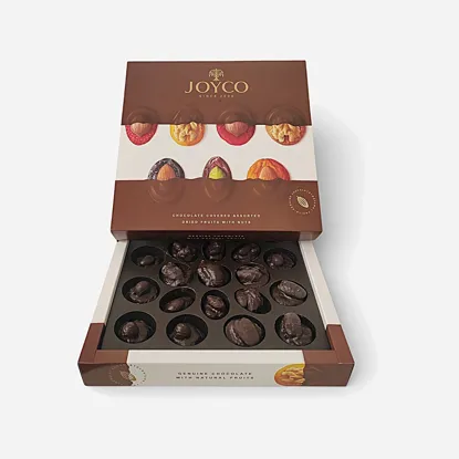 MIX sušeného ovoce v čokoládě s ořechy