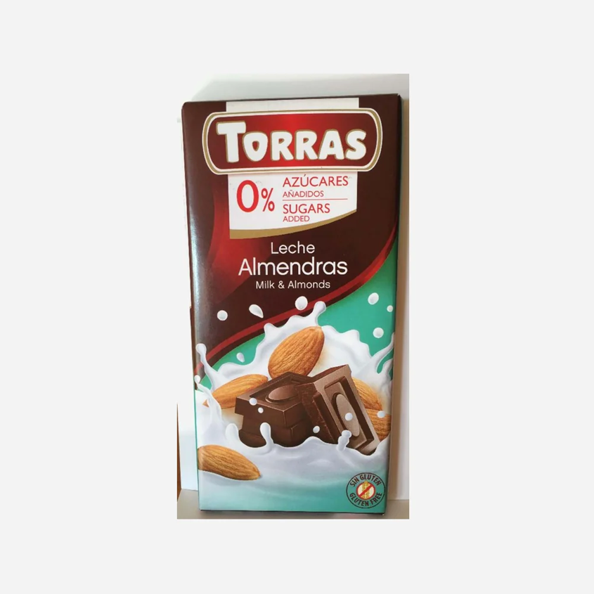 mléčná čokoláda s mandlemi