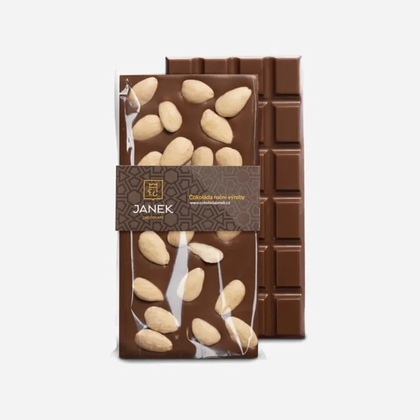 Mléčná čokoláda s mandlemi