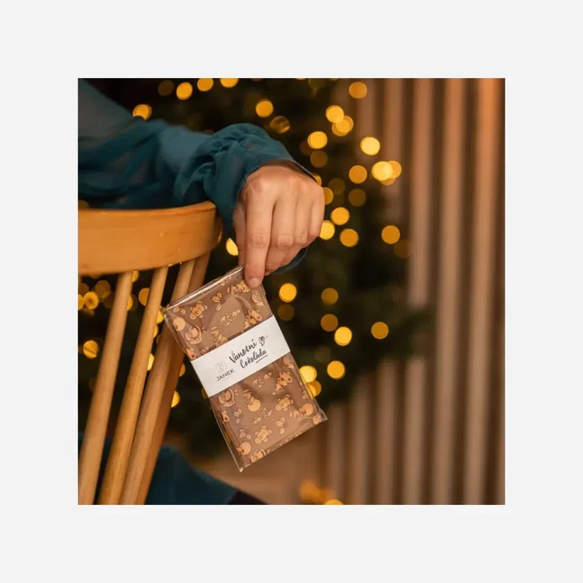 Mléčná čokoláda s vánočním potiskem 85 g