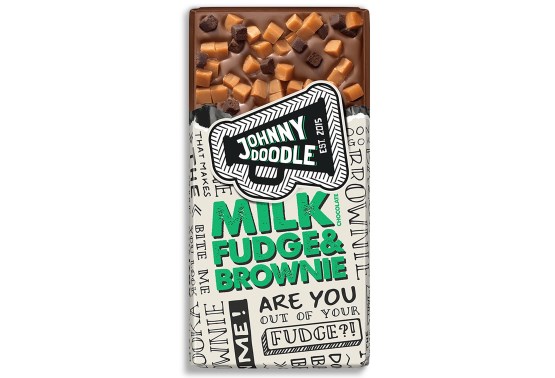 Mliečna čokoláda fondán a brownies