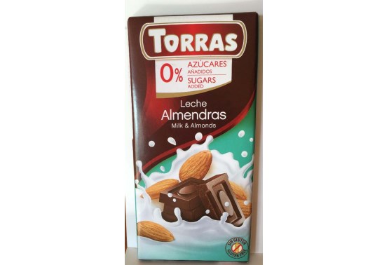 mliečna čokoláda s mandľami