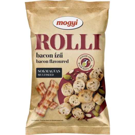 Mogyi Rolli - vícezrnné chlebové krekry s příchutí slaniny 65g